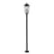 Z-Lite Gannon 3 Light Outdoor Post Mounted Fixture, 10in. W x 100.5in. H, Black 5008PHBR-5012P-BK - alternate 8